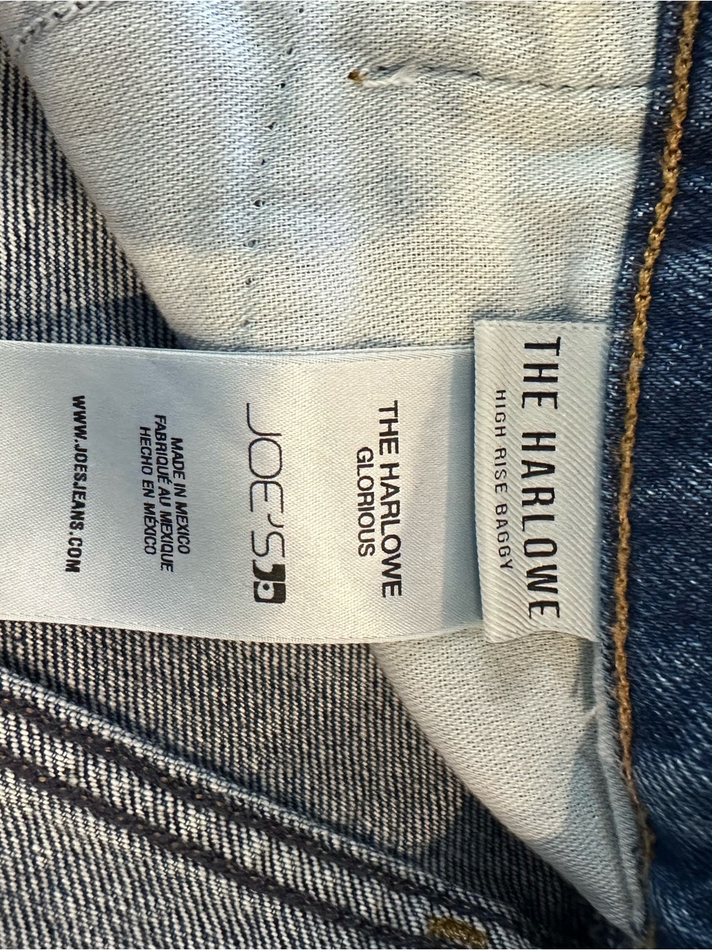 EUC sz26 Joe's Jeans The Harlowe High Rise Wide leg in Glorious 100% cotton - Picture 14 of 15